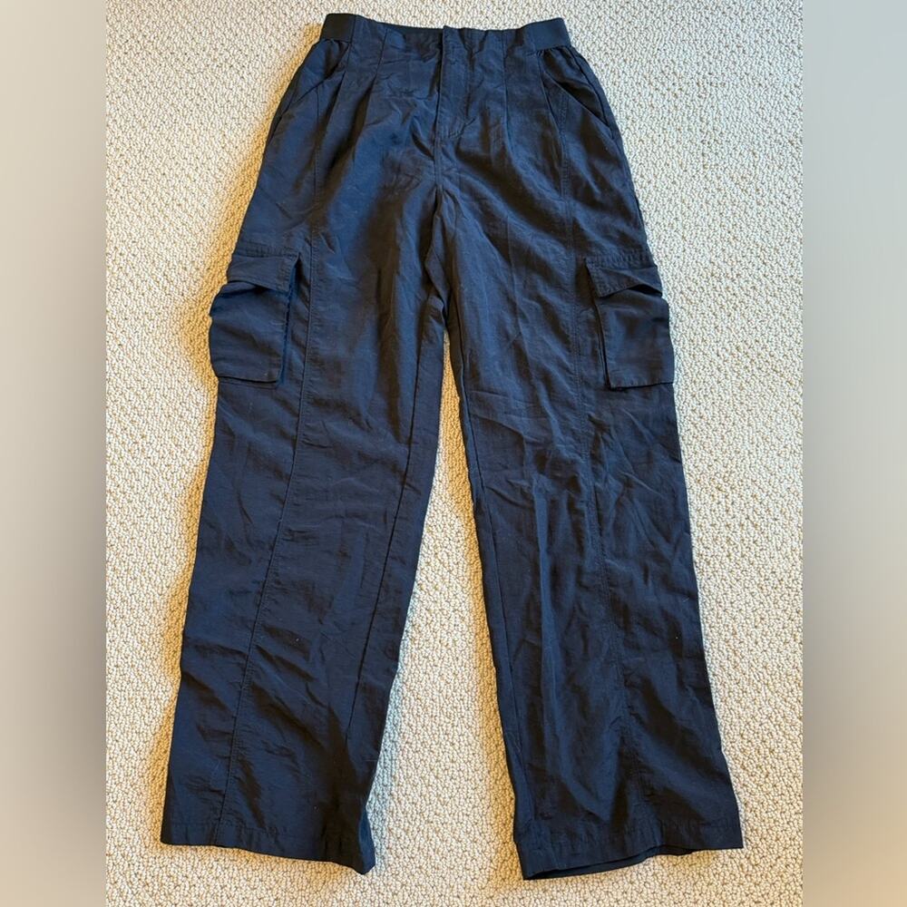 AS Revival Black Cargo Wide Leg Pant Size Small Athleisure Stretch Altar’d State